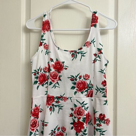 Divided Floral Fit and flare tank dress size 10 - Picture 2 of 9